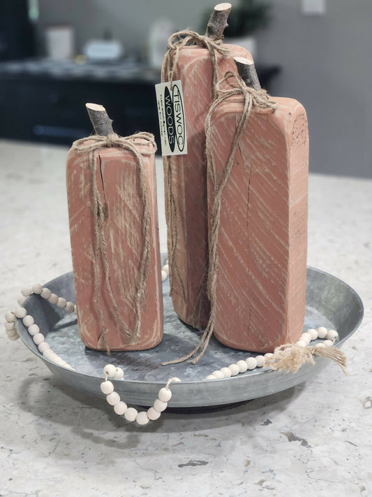 Reclaimed Wood Pumpkins (Set of 3)