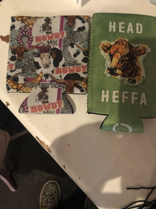 Cow Howdy Koozie