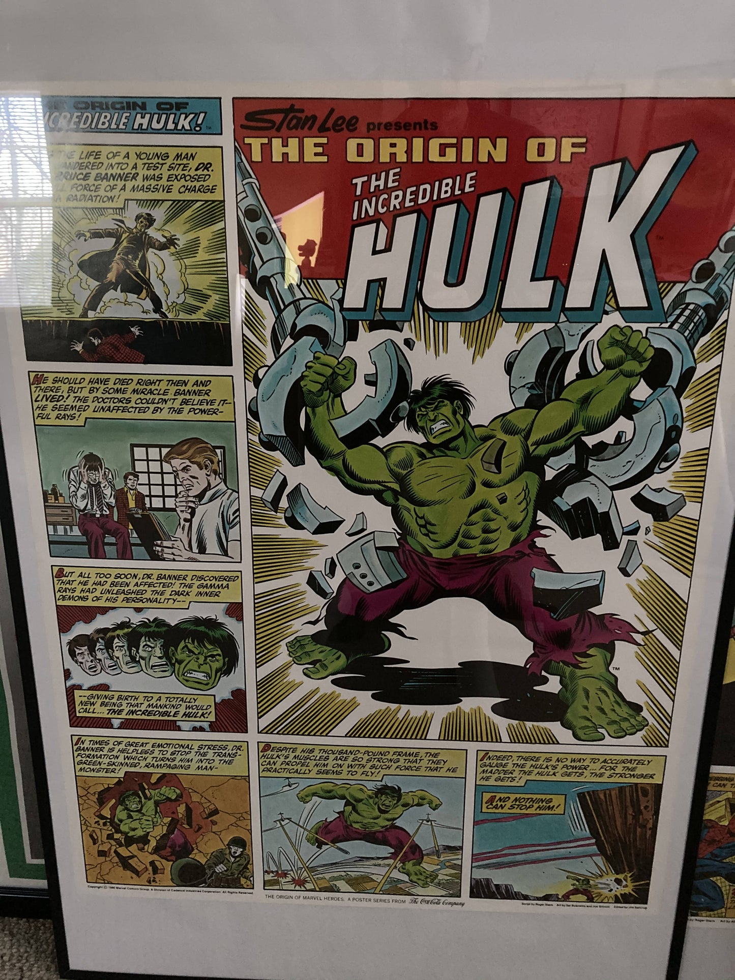 Advertising = VINTAGE HULK POSTER COCA COLA 1980