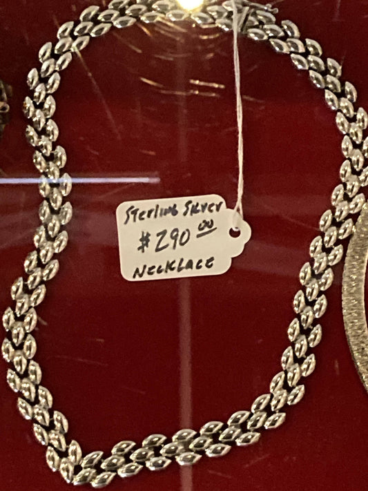 Jewelry = Sterling Silver Necklace 48.2 grams