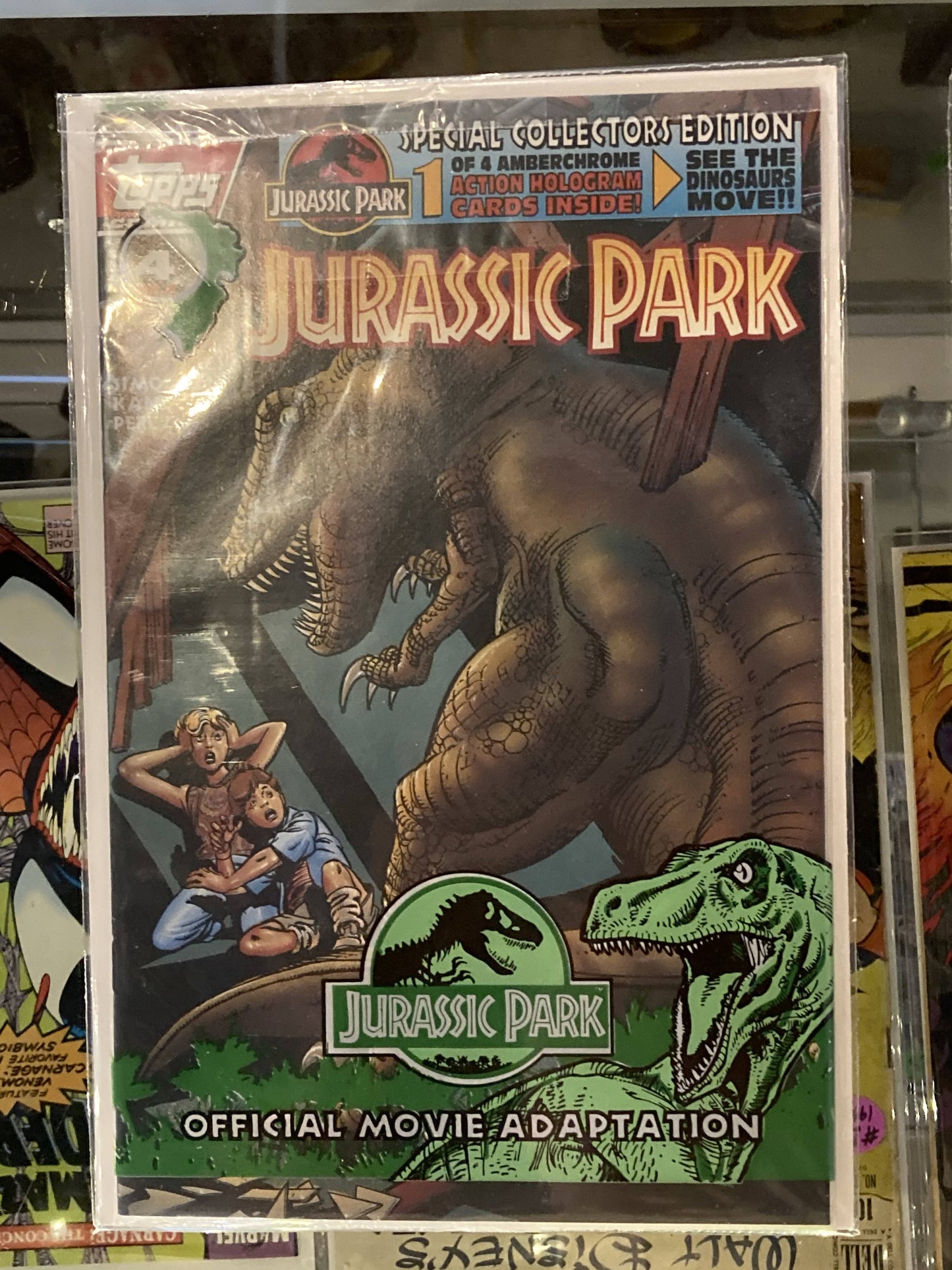 Jurassic Park Movie Adaptation Comics - all 4 still sealed in polybags!