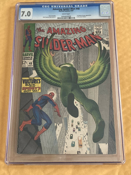Comic Book = Amazing Spider-Man #48 CGC 7.0 w/WHITE pages