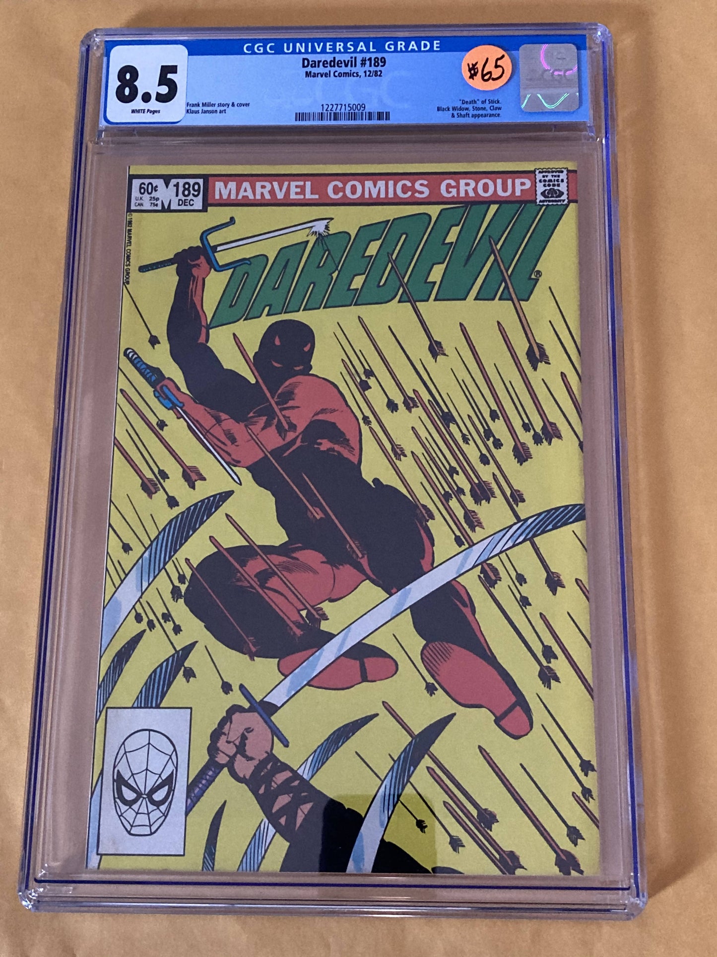Comic Book = Daredevil #189 CGC 8.5