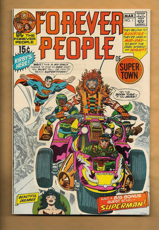 Comic Book = FOREVER PEOPLE #1 - 1ST FULL DARKSEID, 1ST FOREVER PEOPLE!