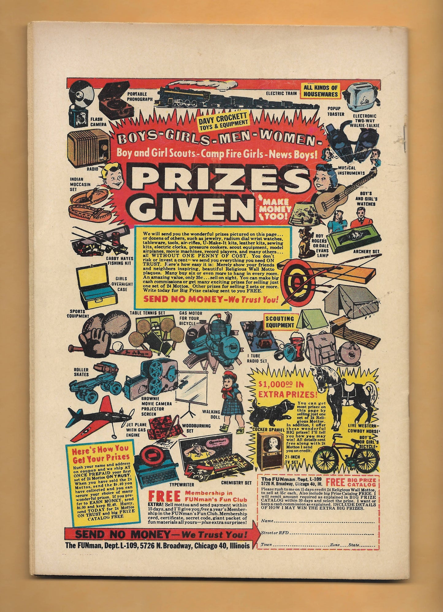 Comic Book = OUT OF THIS WORLD #1