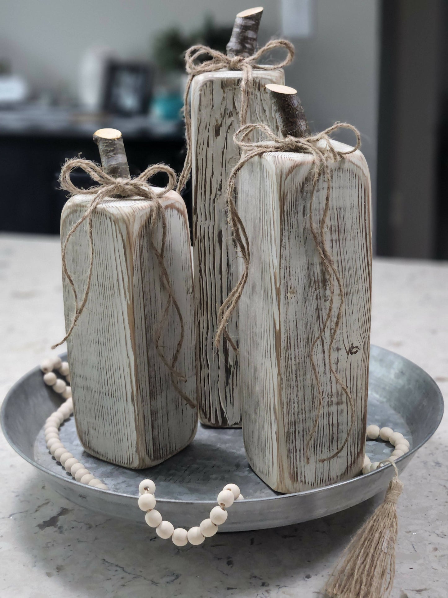 Reclaimed Wood Pumpkins(Set of 3)