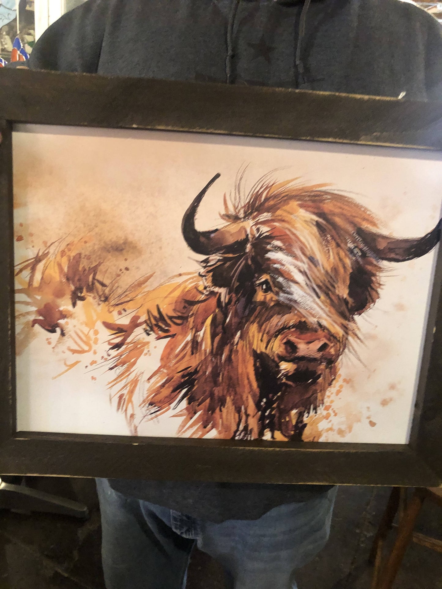 Highland Cow Brown/Yellow Picture