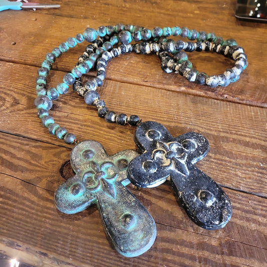 Clay Cross Beads