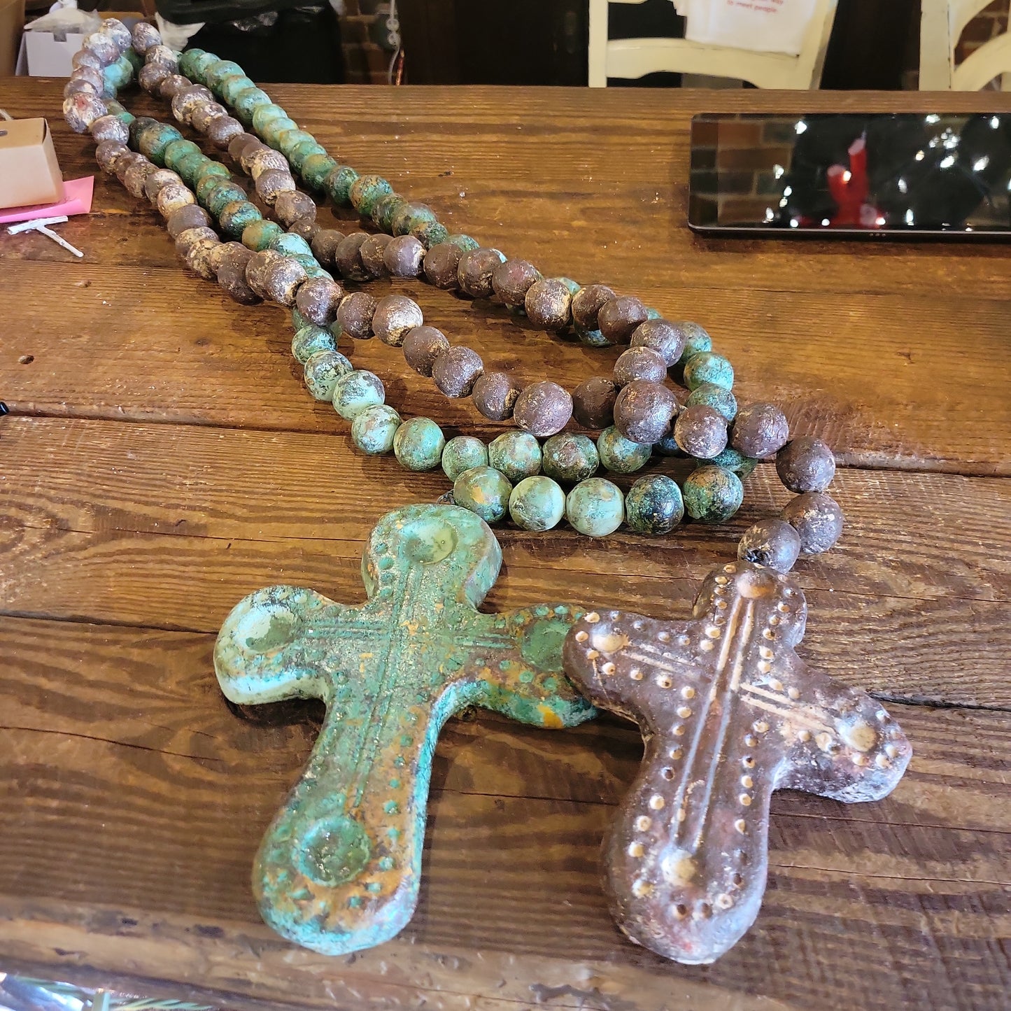 Clay Cross Beads