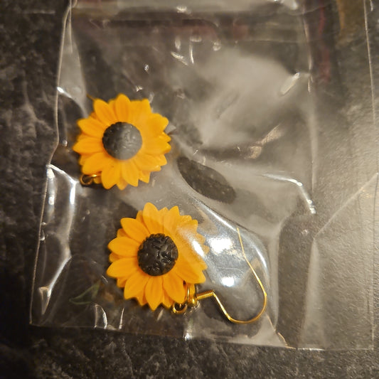 Sunflower earrings