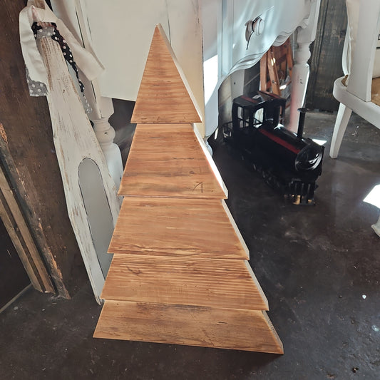 Wooden stand up tree