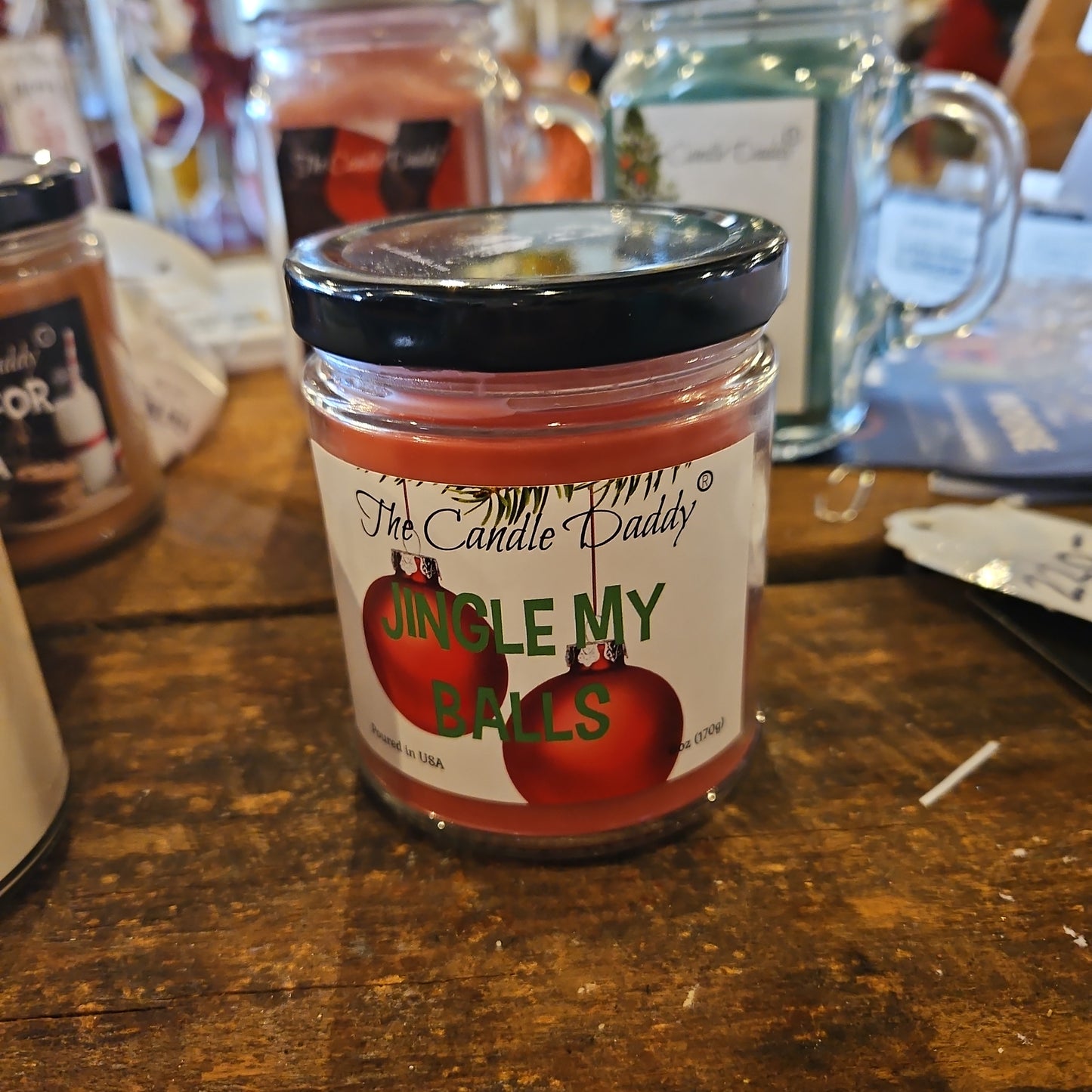 Jingle my balls adult candle