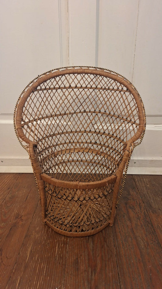 16" Wicker Chair Planter