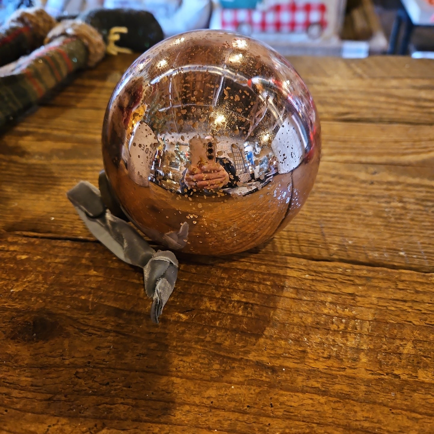 Oversized pink ornament