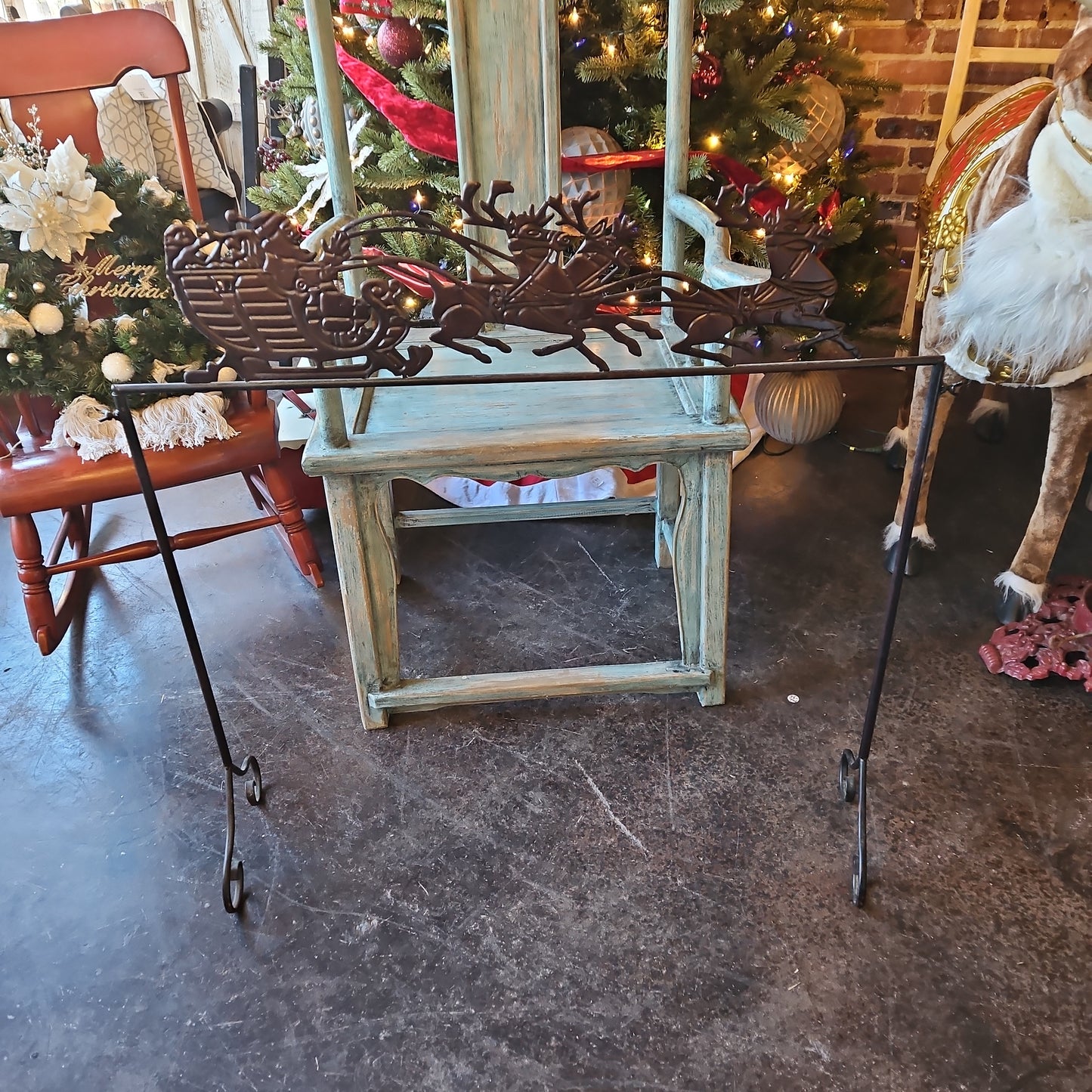 Fireplace santa