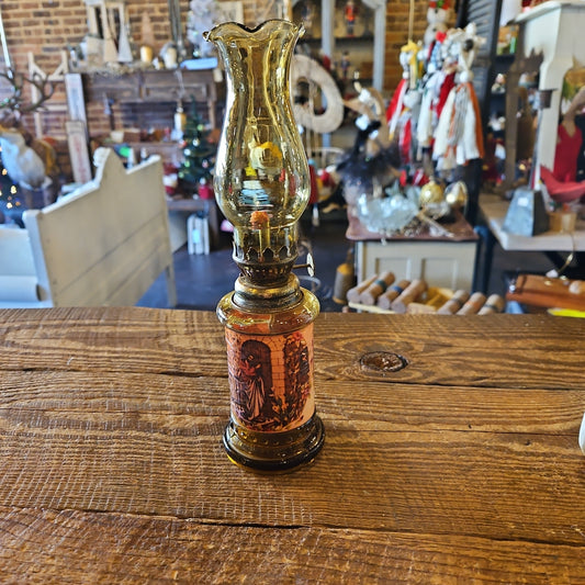 Antique oil lamp