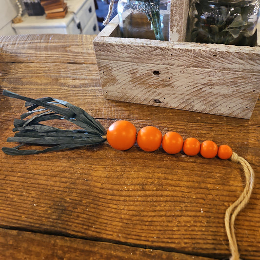 Wooden carrots