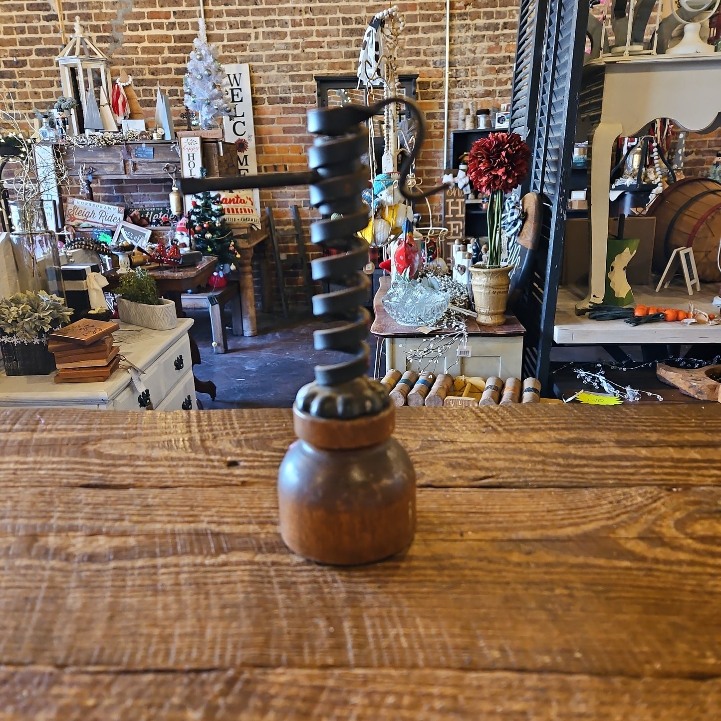 Antique candle holder.