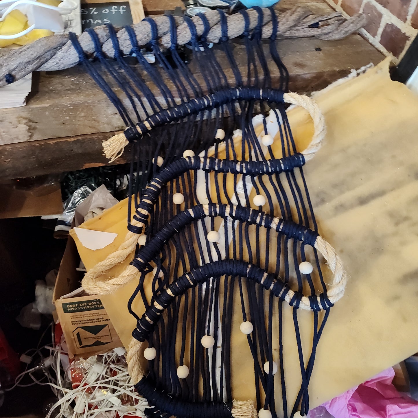 Blue Macrame