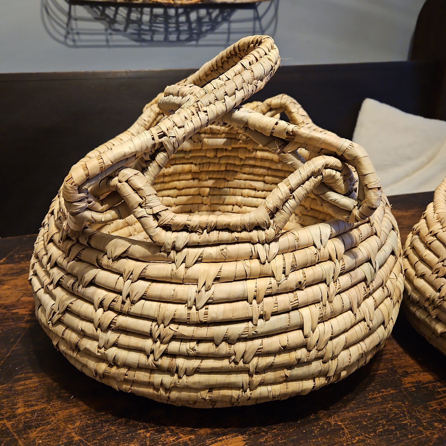 Large round basket