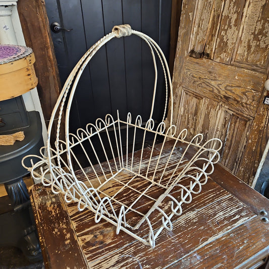Large  wrought iron basket