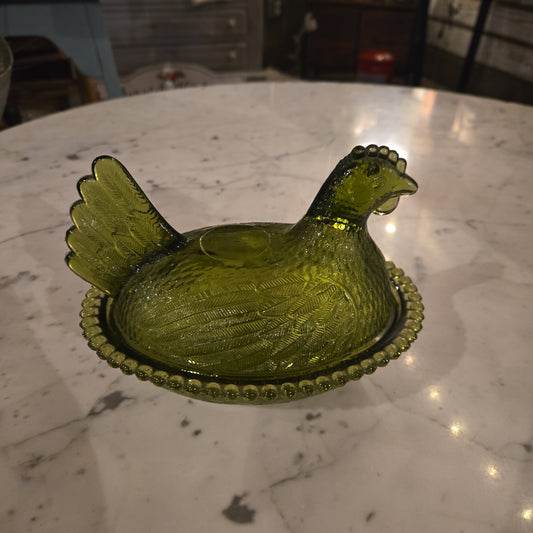 Hen Glass Bowl