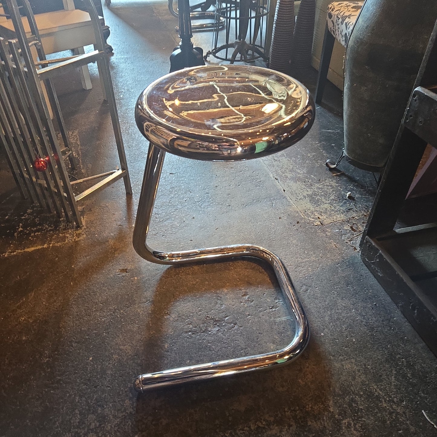 Modern Chrome Stools