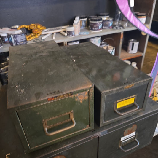 Antique Single File Cabinet