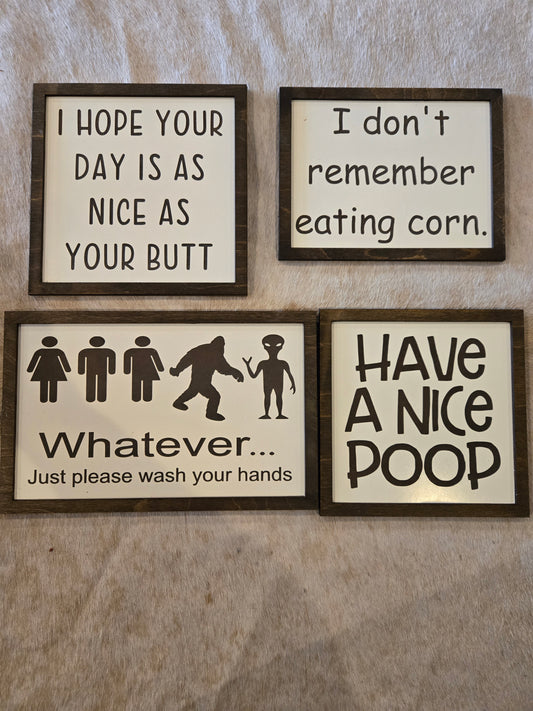 Bathroom Signs