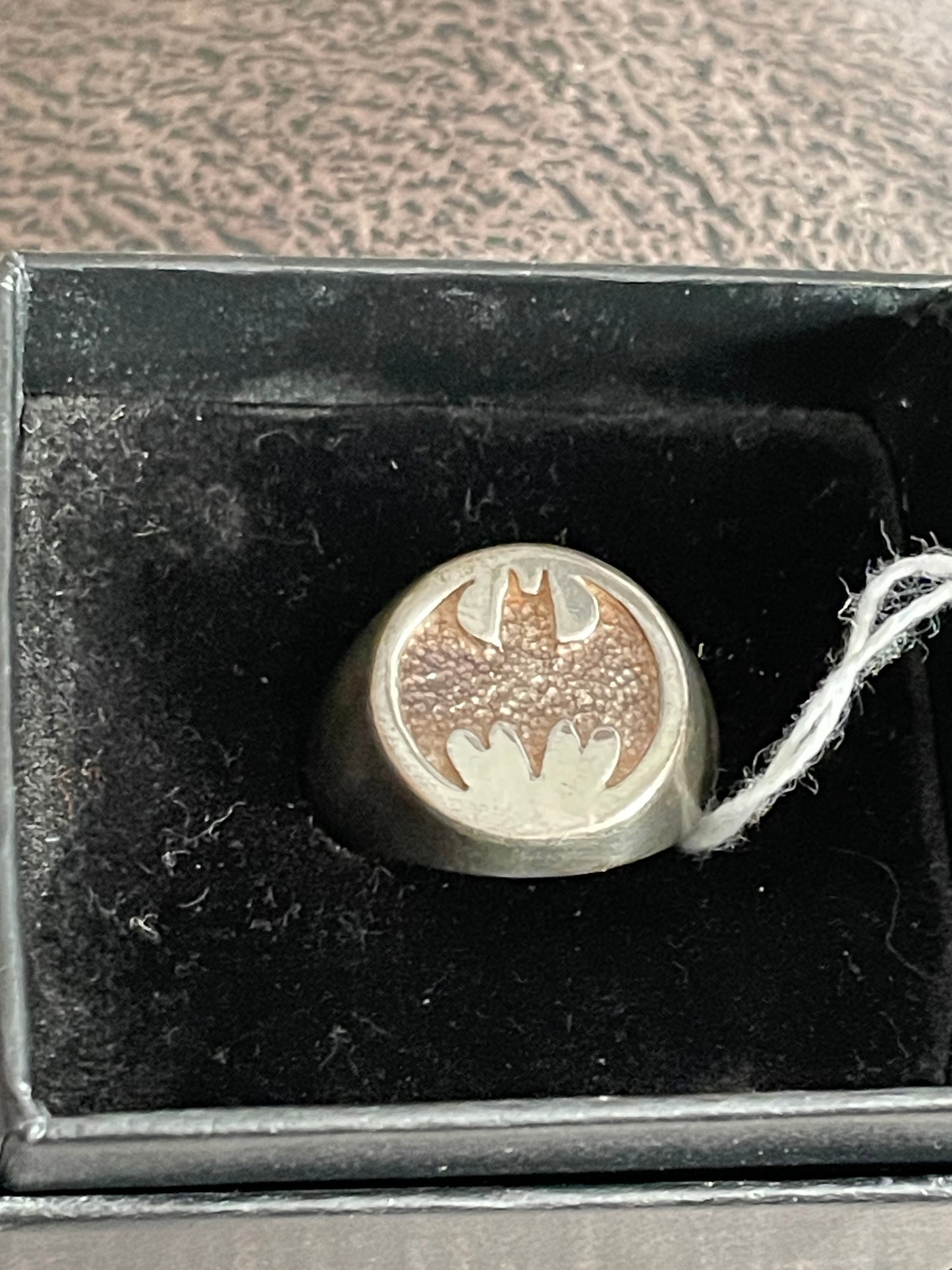 Jewelry=Batman sterling ring