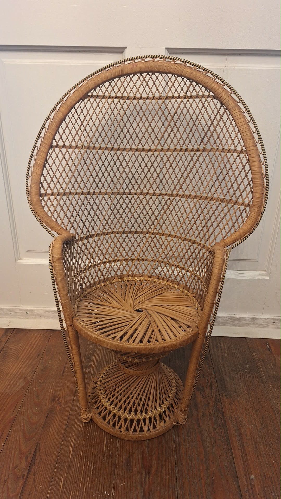 32" Wicker Chair Planter