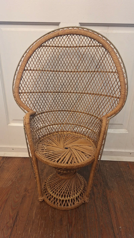 32" Wicker Chair Planter