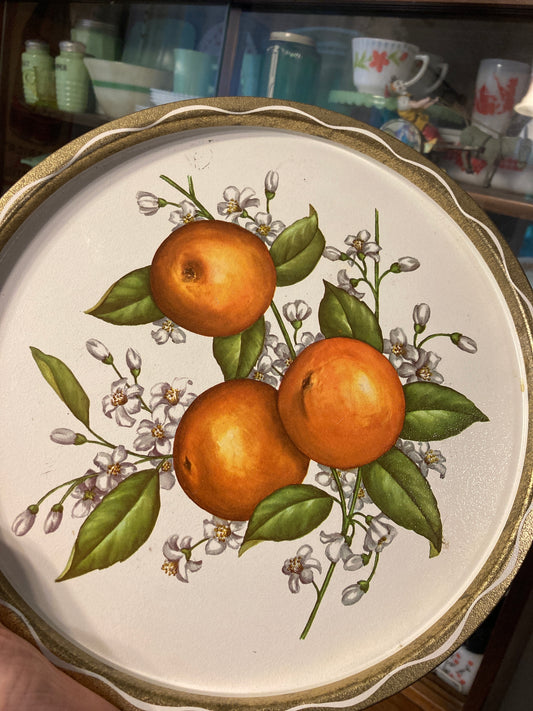 Vintage Orange Tray
