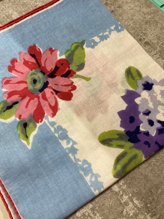 Blue Fl. Hankie