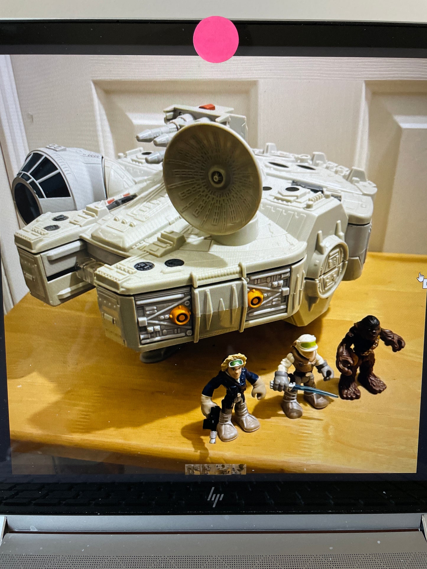 Toy=Star Wars Galactic Heroes Millennium Falcon w/3 figures