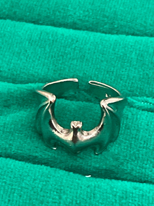 Jewelry=Sterling bat ring