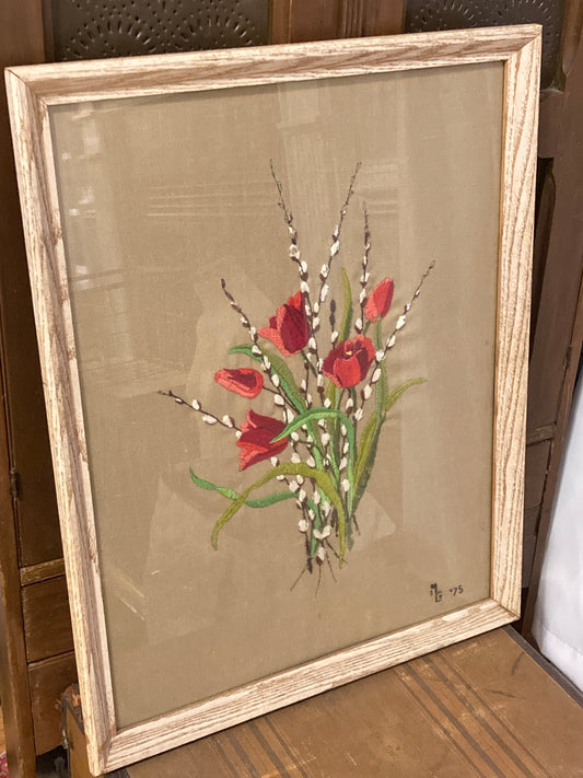 Framed Crewel