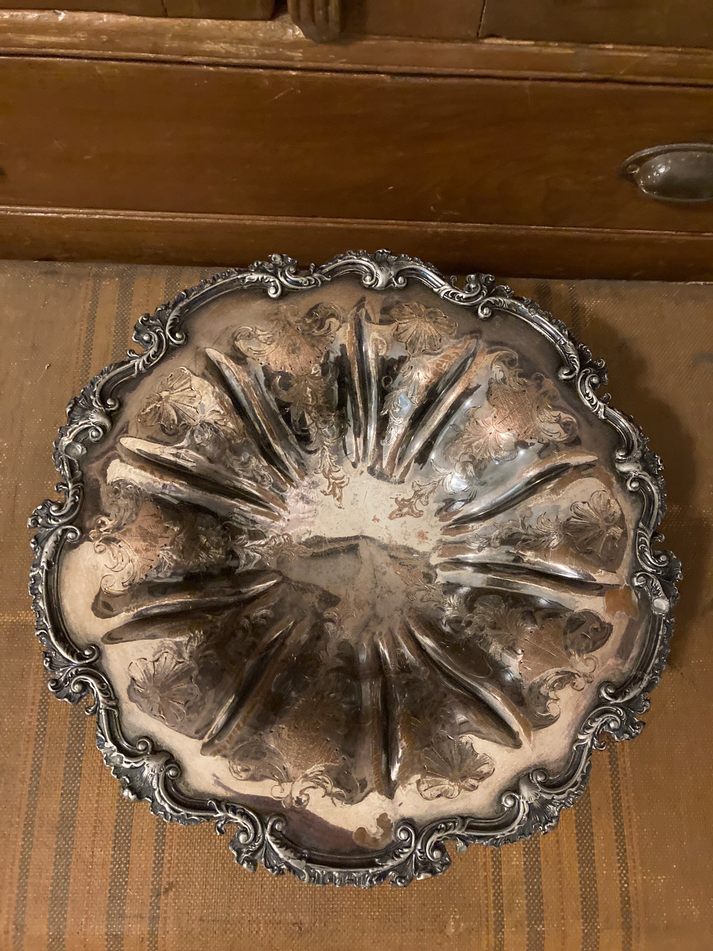 Silver Plate Pedestal