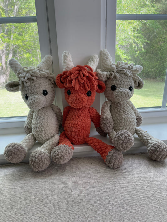Crocheted Highland Cow
