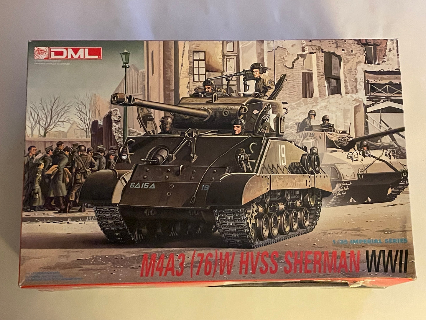 Model = DML M4A3 WWII HVSS SHERMAN TANK MODEL