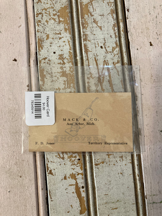 Hoover Card