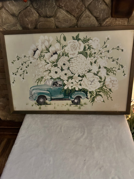 Truck with Flowers Picture