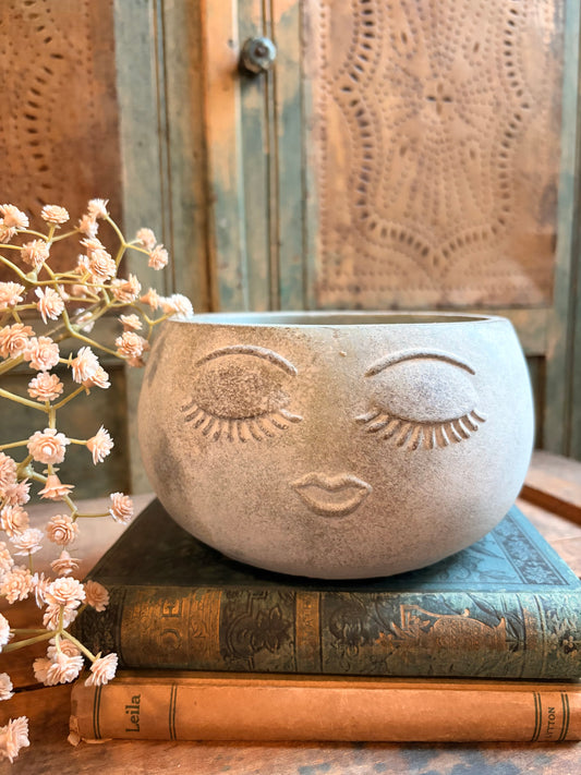 Green Face Planter
