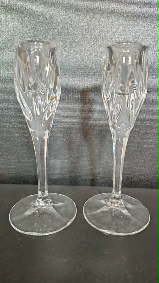 Gorham Crystal Candle Holders