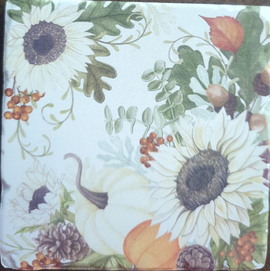 Sunflowers & Pumpkins Coaster