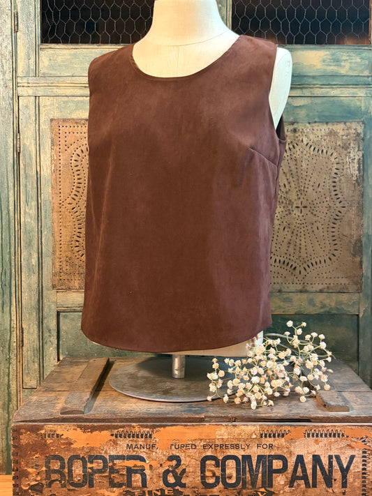 Brown Sleeveless