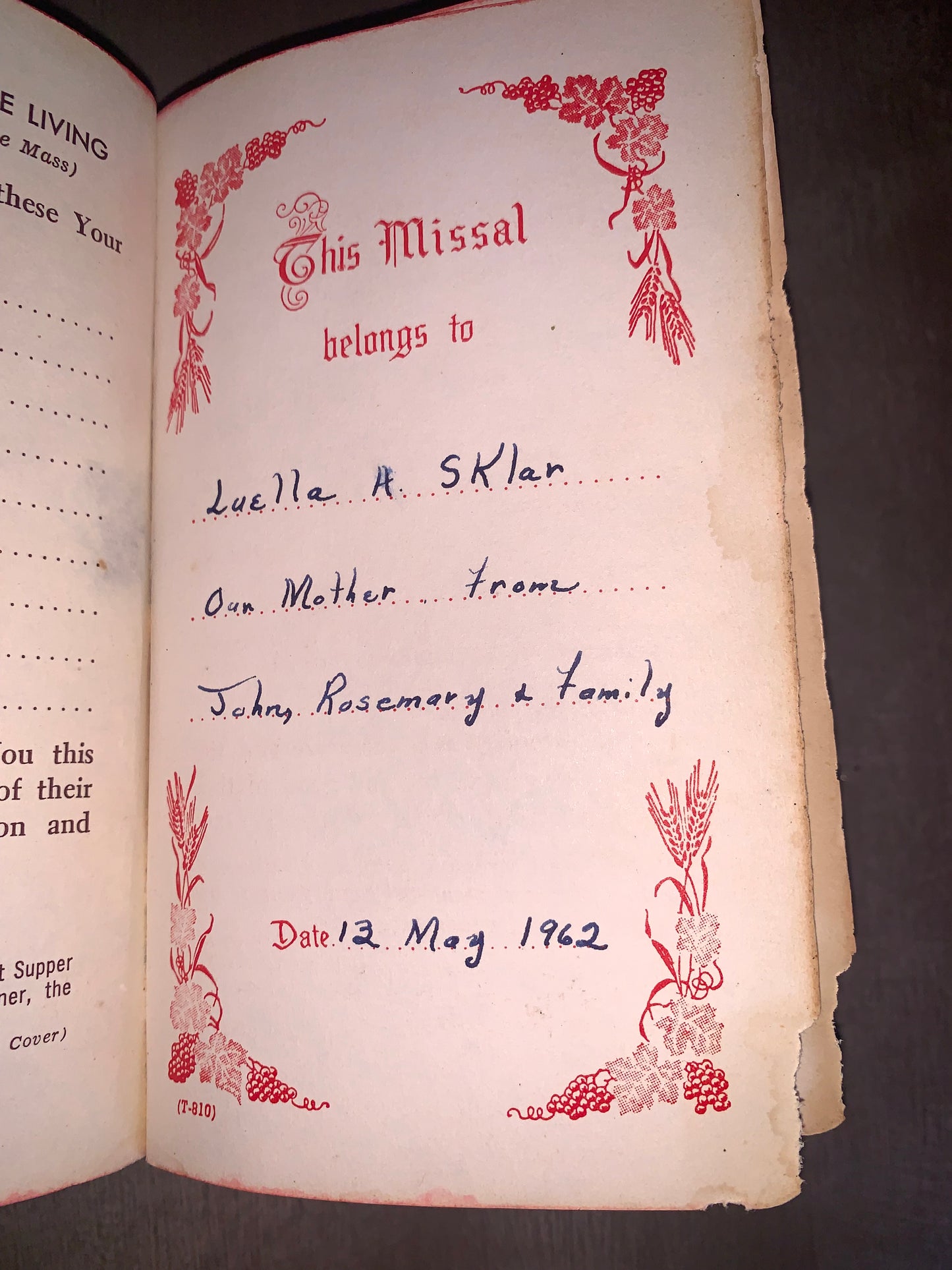 Book, Missal