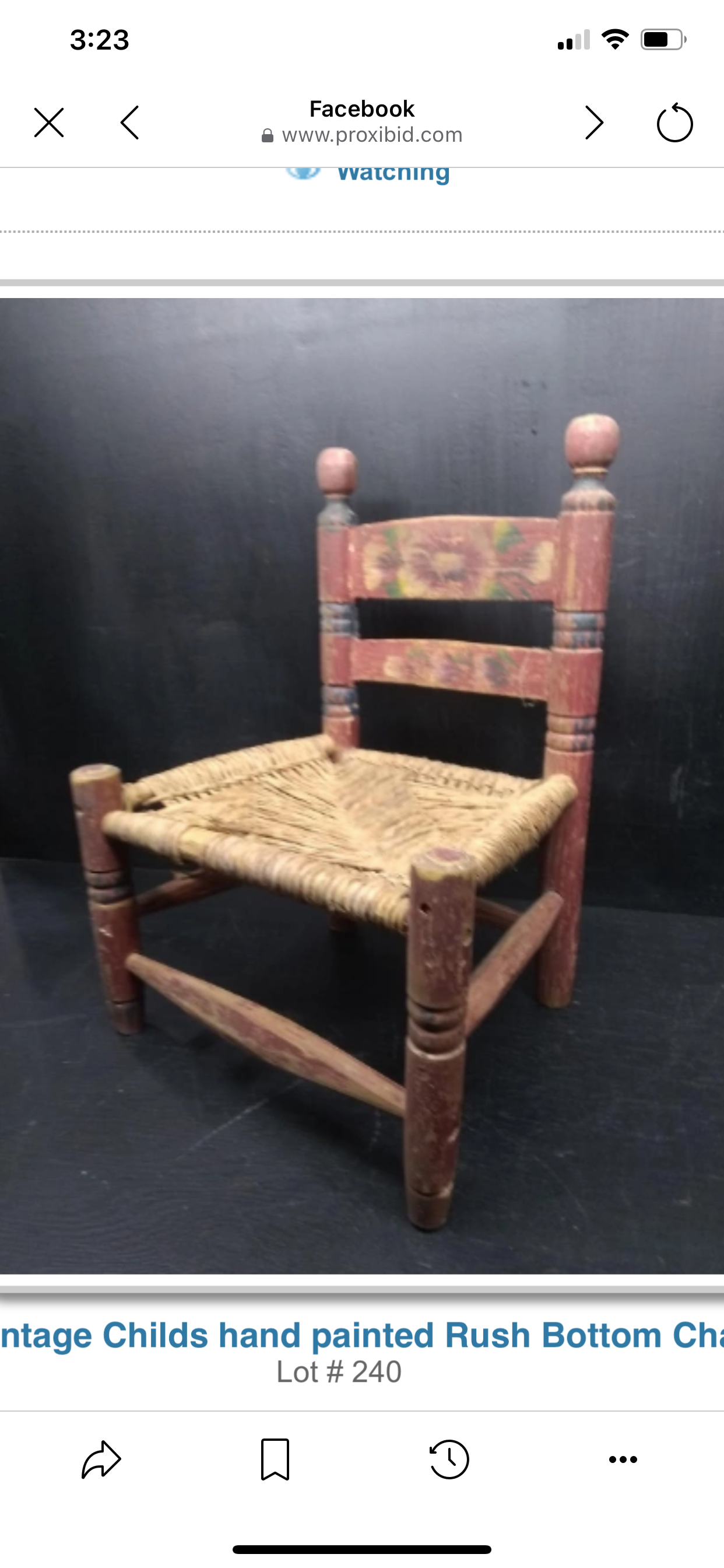 Vintage Child’s Hand Painted Chair