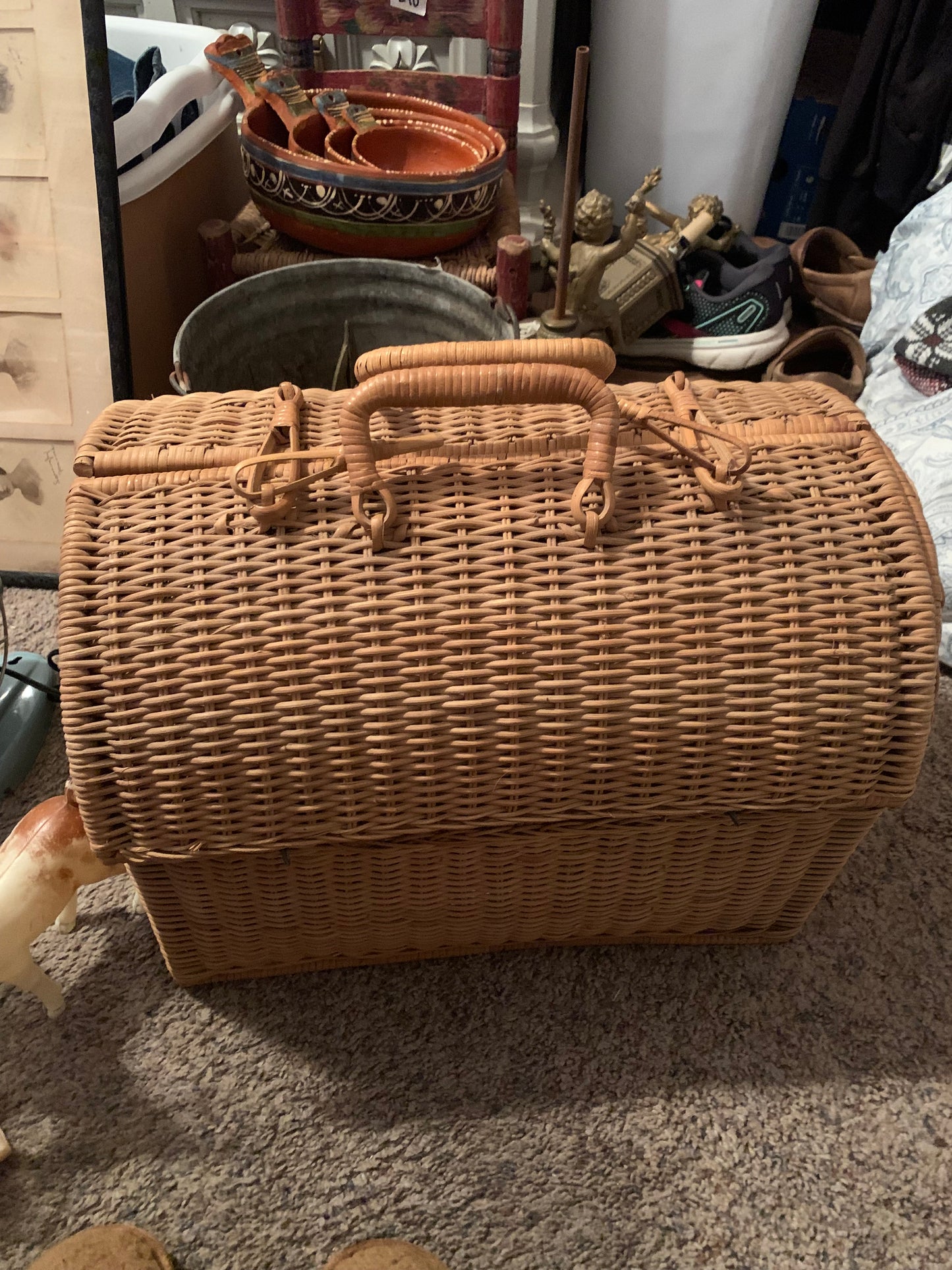 Dome Top Wicker Basket