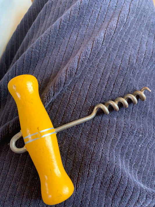 Vintage Wood T-Handled Corkscrew